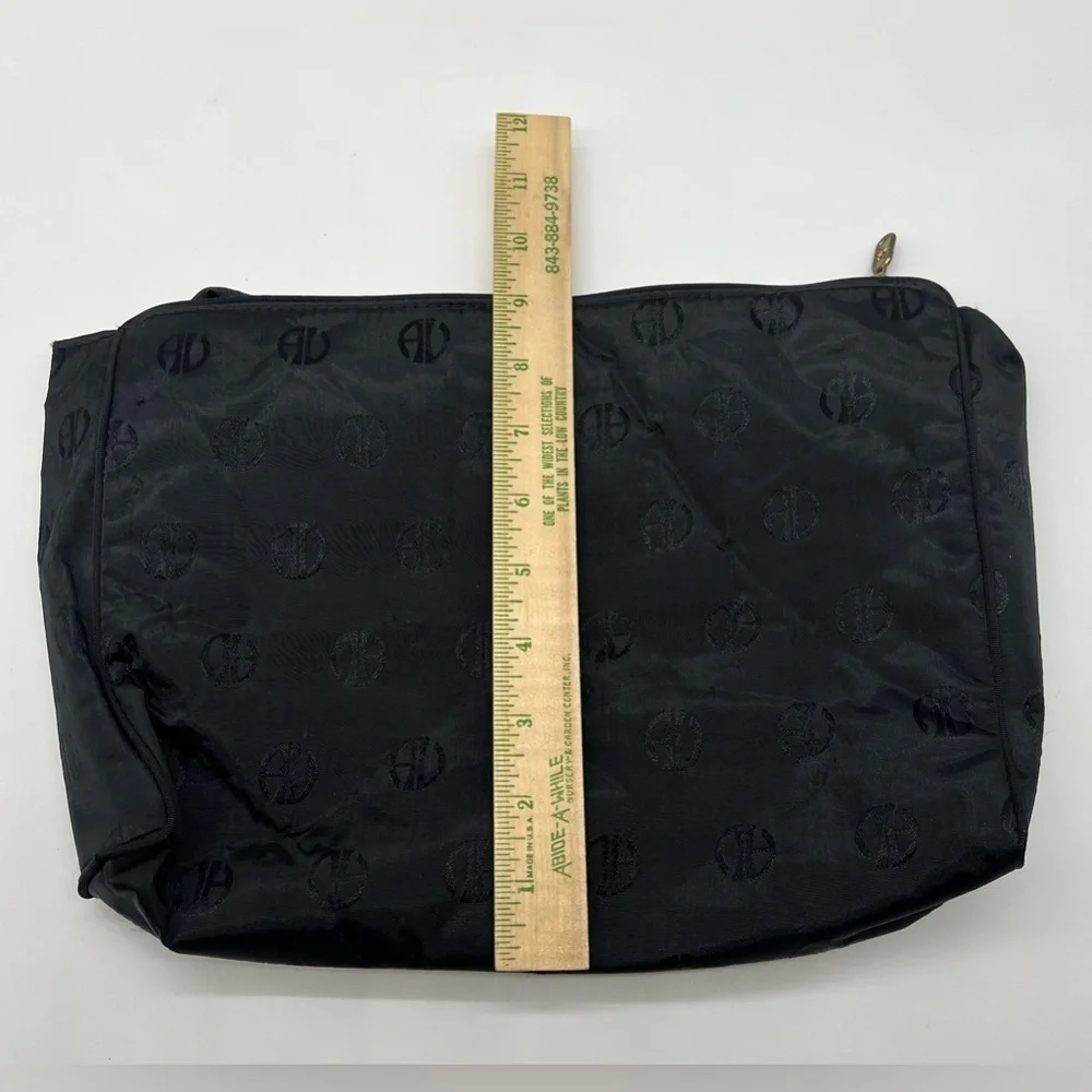 adrienne vittadini toiletry bag monogrammed black